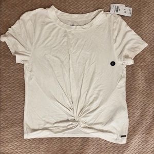 White crop t shirt